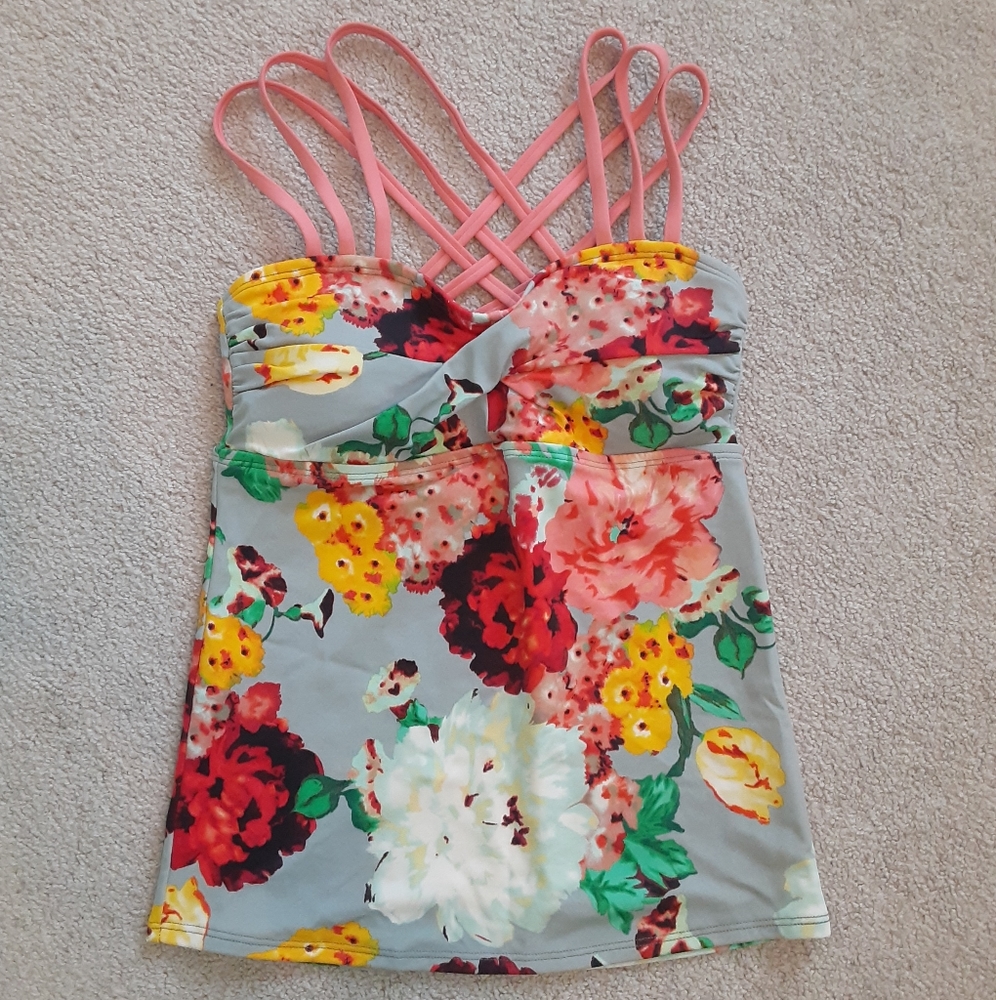 Lime Ricki Floral Swim Tankini
